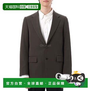 韩国直邮AURALEE  浅色羊毛华达呢夹克 深棕色 (A25SJ01MG) 夹克