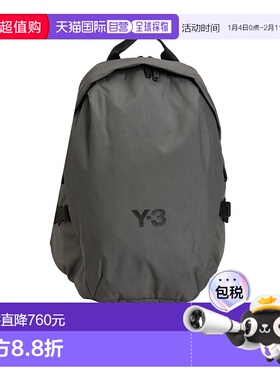 香港直邮Y-3 男士双肩包 KC0806 AW2025 灰色 Y-3 背包