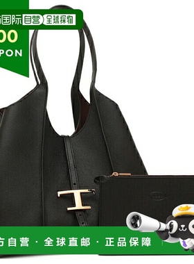 日本直邮Tod's 手提包 T 永恒小徽标黑色女式 TODS XBWTSBA0200 Q