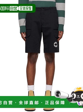 1h可退 香港直邮潮奢 Moschino 莫斯奇诺 男士 黑色 Loop 短裤 03