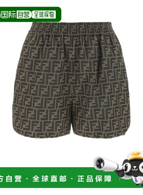 1h可退 香港直邮FENDI 女士短裤 FR6259A5W3F118W CO 绿色