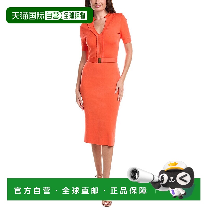 自营Elie Tahari Zariah毛衣-橙色 美国奥莱直发