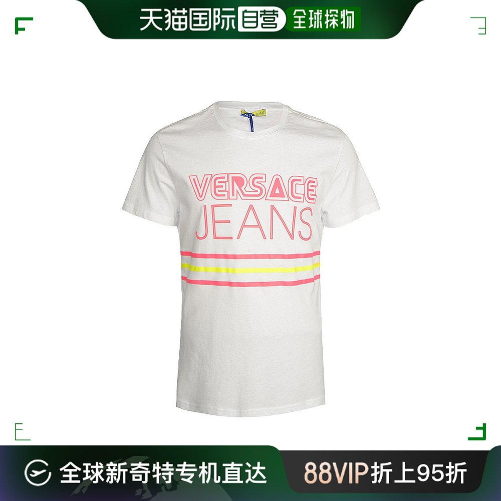 香港直邮VERSACE JEANS其他白色男士T恤 B3GIB734-0003