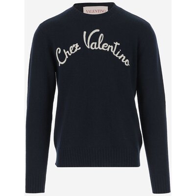 VALENTINO 男士针织毛衣 6V3KC33LAR8D51 SS2025 蓝色