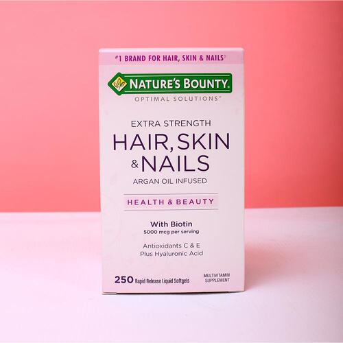 美国直邮Nature’s Bounty自然之宝胶原蛋白胶囊光泽肌肤250粒