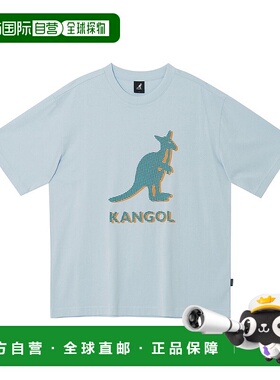 韩国直邮kangol 复古流行短袖T恤 2773 浅蓝色 (KRECST27730)