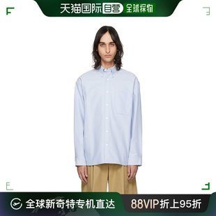 男士 香港直邮潮奢 Homme S241SH24 Solid 蓝色按扣衬衫