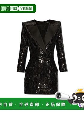 香港直邮BALMAIN 女士连衣裙 EF1R9239MG120PA SS2025 花色 Sequi