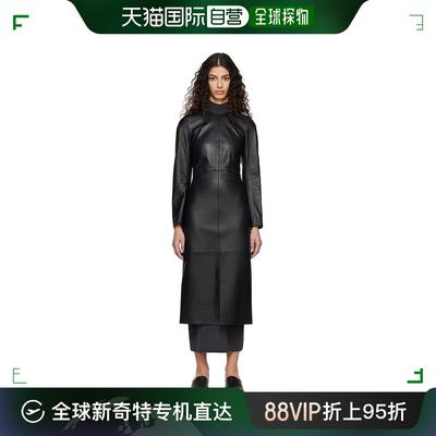 香港直邮潮奢 TOTÊME 女士 黑色拼接连衣裙 2316013