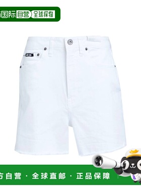 香港直邮潮奢 Dkny 唐可娜儿 女士 牛仔短裤 white白色 舒适时尚