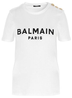 BALMAIN 女士T恤 BF1EF005BB02GAB-1 AW2024 白色