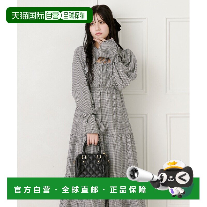 1h可退 日本直邮apres jour 女士格纹系带吊带连衣裙 291367