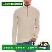 Sweater 自营Amicale tan Pique Zip Cashmere Feeder