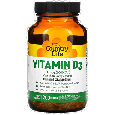 香港直发country life富含维生素B3保持健康骨骼200粒胶囊