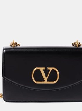 潮奢 Valentino 华伦天奴 女士 Vain 中号皮革肩包