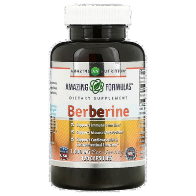 香港直发Amazing Nutrition小檗碱膳食营养补充剂120粒胶囊