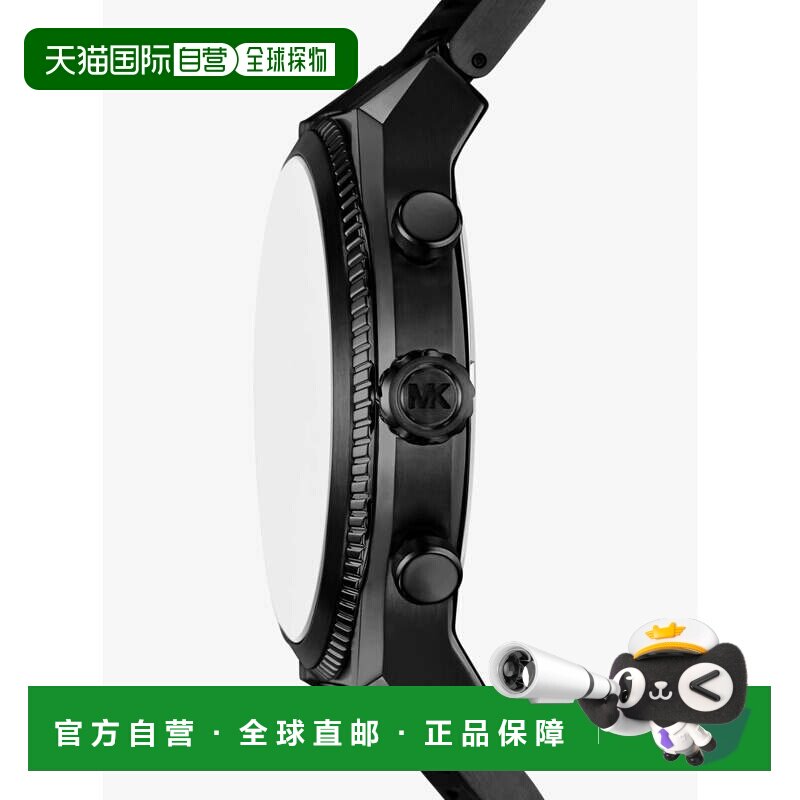 自营michael kors大全景图黑色调手表-黑色 美国奥莱直发