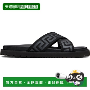 男士 范思哲 黑色 Greca 10161881A13 香港直邮潮奢 凉鞋 Versace