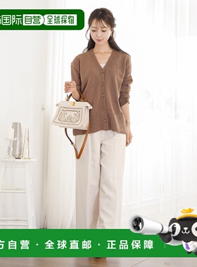 日本直邮le reve vaniller 女士宽松腰抽绳阔腿裤 侧袋设计 lvn78