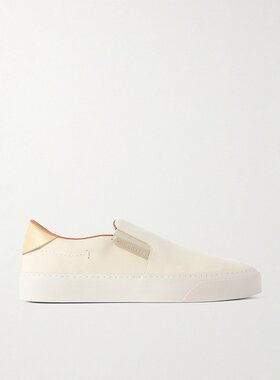 Moncler 盟可睐 男士 Monclub 皮质直入式运动鞋 4B00040M4403