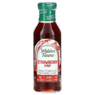 香港直发Walden Farms草莓糖浆入口顺滑甜蜜美味无糖355ml