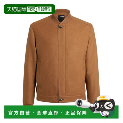 1h可退 香港直邮Zegna Oasi Cashmere Elements 羊绒飞行员休闲夹