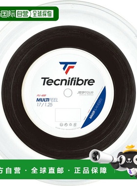 日本直邮Tecnifibre 硬网球线 BOB 200M MULTIFEEL 1.25 黑色网球
