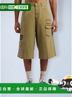 1h可退 香港直邮Palm Angels 棕榈天使 男士 徽章百慕大短裤 PMCB