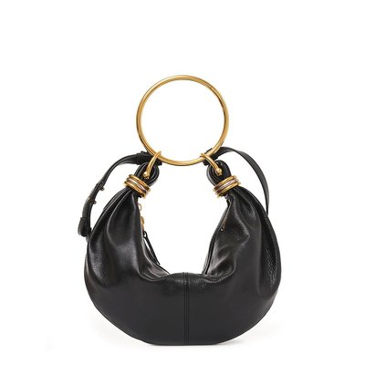 CHLOÉ 女士斜挎包 C24AS611N72001 AW2024 黑色 Small Hobo Bag