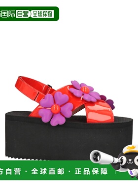 香港直邮潮奢 Moschino 莫斯奇诺 女士 凉鞋 orange橙色 舒适时尚