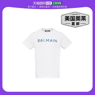 白色 balmain白色徽标 恤 美国奥莱 直发