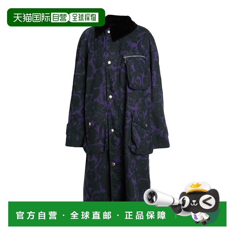 1h可退 香港直邮Burberry 巴宝莉 女士 长款夹克 purple紫色 舒适,女装/女士精品,风衣,淘宝优惠券,粉丝福利购,淘宝优惠卷