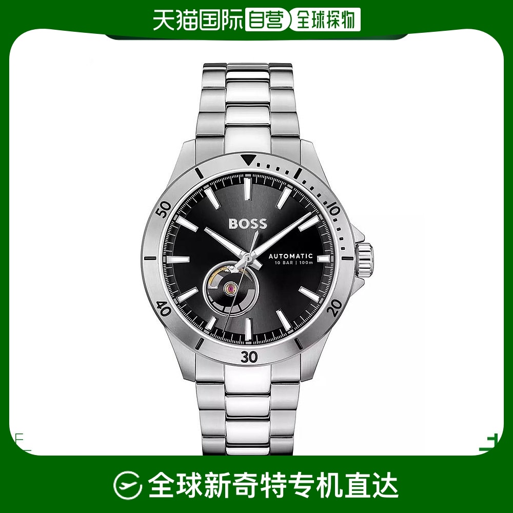 【美国直邮】hugo boss 男士 troper 自动机械不锈钢手表 43mm 黑