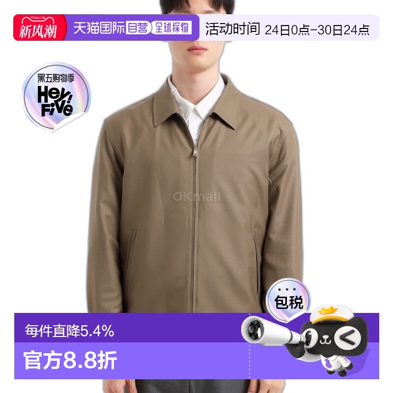 韩国直邮Ermenegildo Zegna UEV48A8 SOT42 V04 G 夹克杰尼亚羊毛