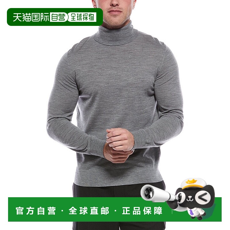 自营Theory Regal Wool Turtleneck Sweater - grey 美国奥莱直发