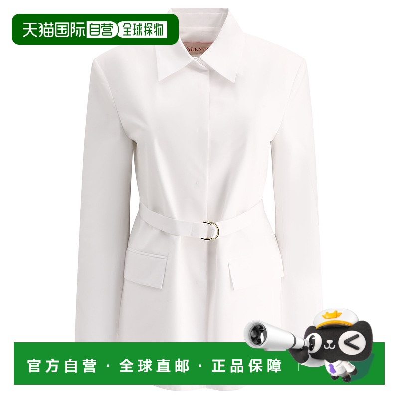 香港直邮潮奢 valentino 华伦天奴 女士 紧凑型府绸外套 4B0CJ3E5
