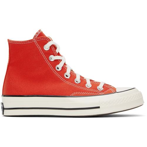 潮奢 Converse 匡威 男士 红色 Chuck 70 高帮运动鞋 A06525C