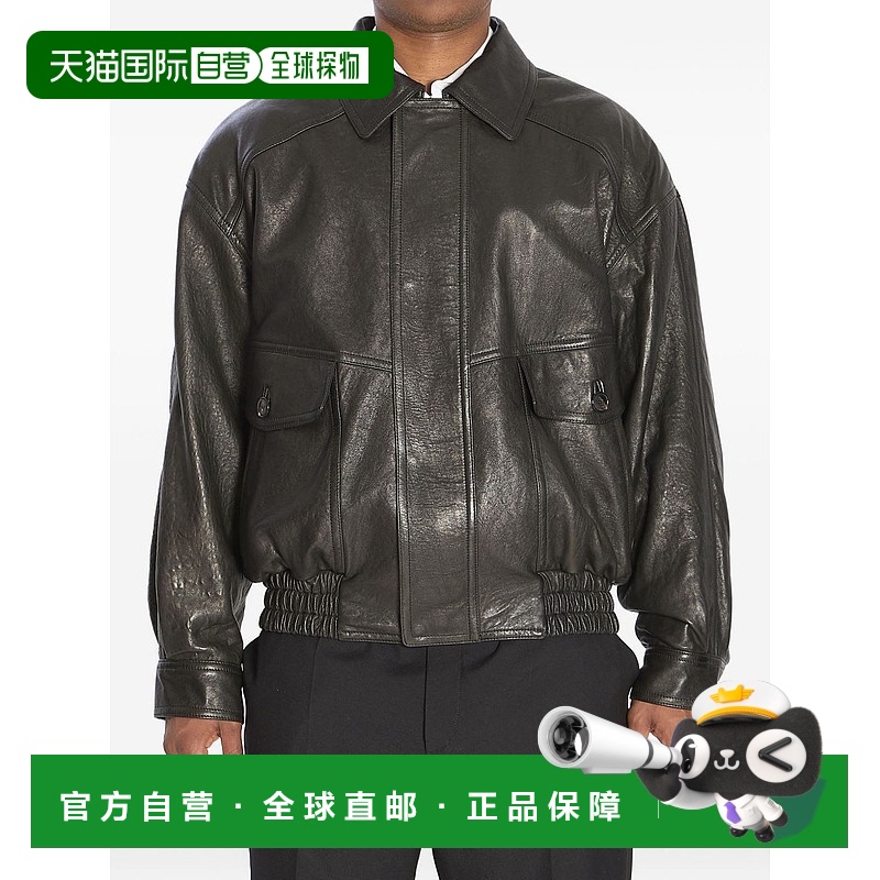 香港直邮潮奢 Saint Laurent 圣罗兰 男士 落肩飛行員夾克 843656