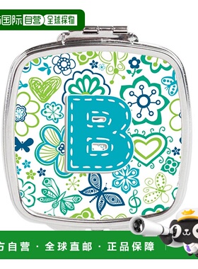 自营 Carolines Treasures CJ2006-BSCM 字母 B 花朵和蝴蝶正品