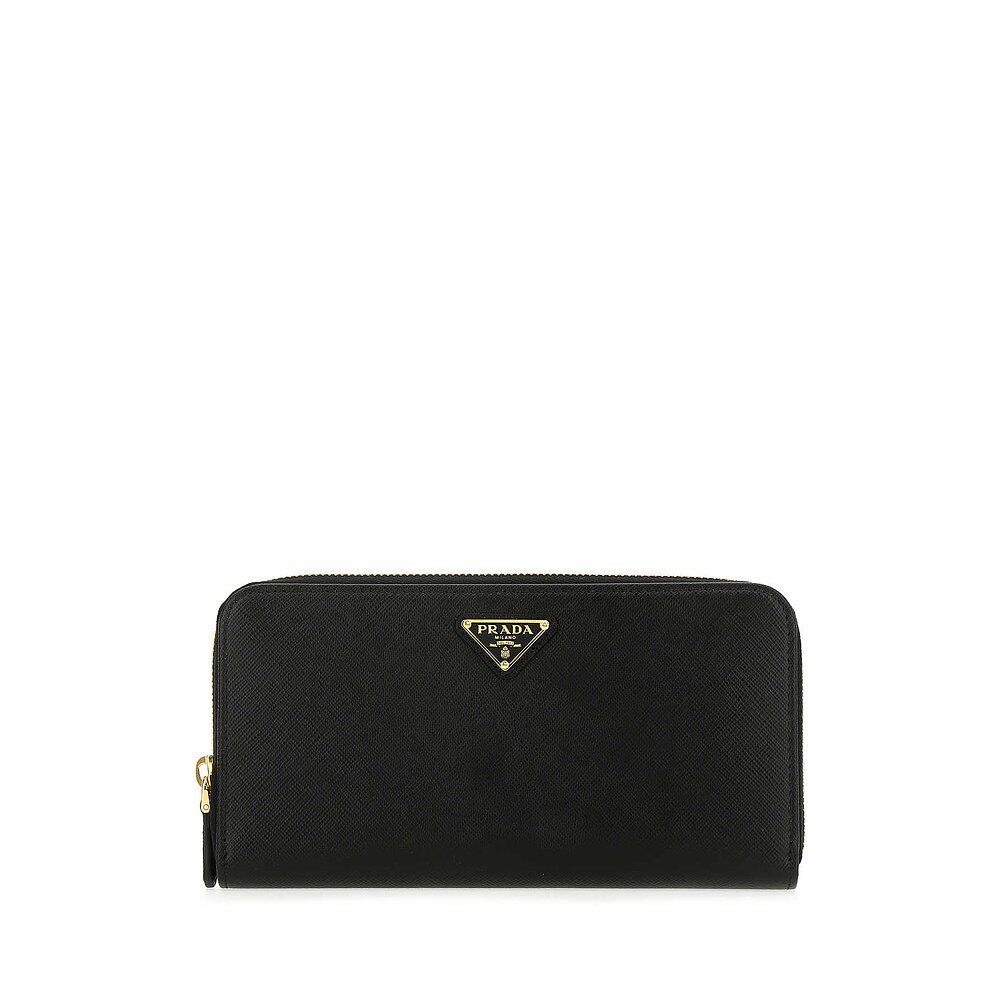 Prada 普拉达 女士 Black leather wallet 钱包 1ML506QHHF0002