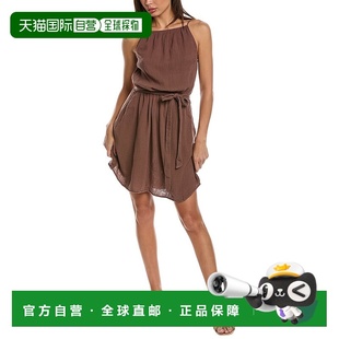 棕色 Dahl烟熏腰迷你连衣裙 美国奥莱直发 Bella 自营