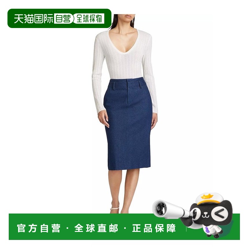 1h可退 【美国直邮】Vince 镂空针织羊毛混纺 V 领毛衣 女装 女士