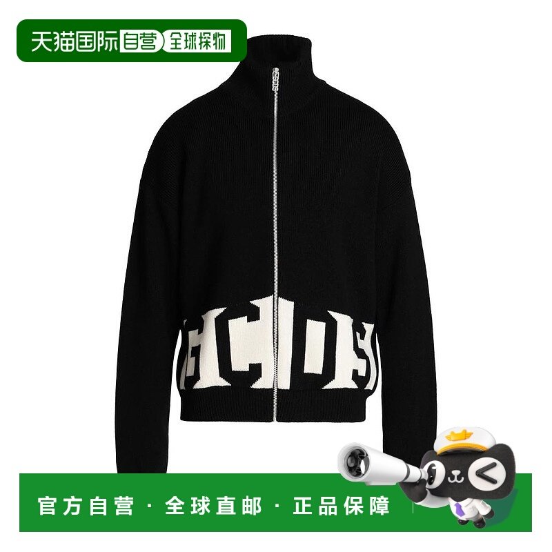1h可退 【美国直邮】GCDS开衫男装针织衫 双色提花高领设计 50 羊