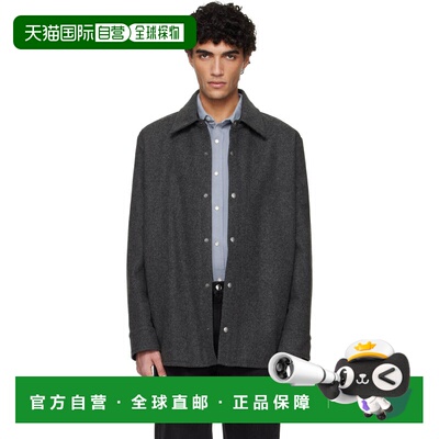 1h可退 香港直邮A.P.C. 男士 灰色 Snap Closure 夹克 WVBEKH3204