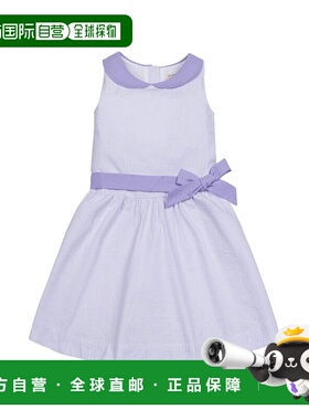 自营Hope & Henry Peter Pan Seersucker Dress - purple 美国奥