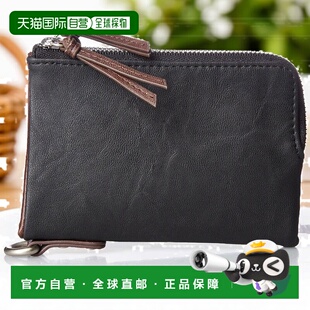 【日本直邮】device钱包时尚简约双折钱包大容量GLAND黑色做工精