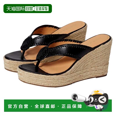 自营Jack Rogers Rowan Platform Wedge Black / Black  111221WG