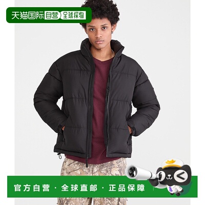 自营Aeropostale Heavyweight Mock-Neck Puffer Jacket - black