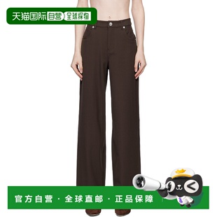 1h可退 香港直邮潮奢 Staud 女士 棕色 Grayson 长裤 R25R4111CGD