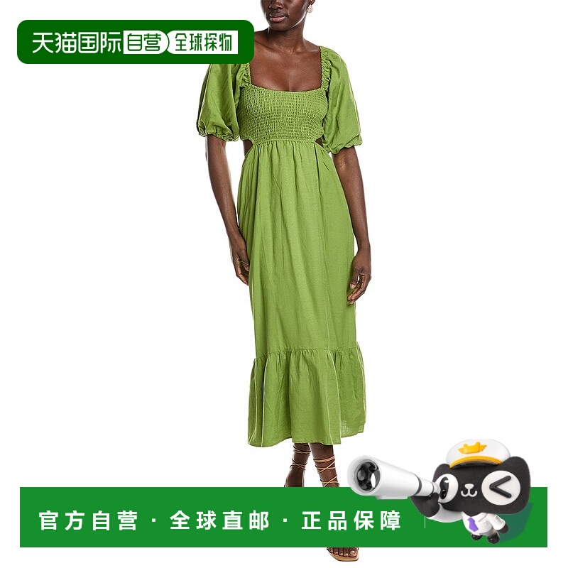 自营 optO.P.T. Leighton Maxi Dress - chartreuse 美国奥莱直发